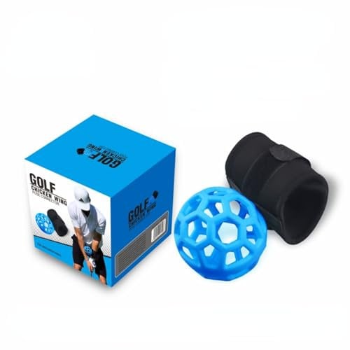 IFASHIHOME Golf Swing Trainer Ball, Golf Wrist Trainer, Smart Ball Golf Training Aid with Adjustable Wrist Strap,Portable Golf Smart Ball Posture Correction Training for Beginner Golfer Men Women