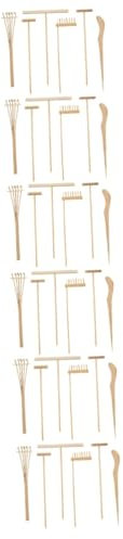 Abaodam 6ensembles Kit Outils De Jardin Zen Professionnel pour Décoration Accessoires De Râteau pour Jardin Zen