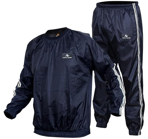 Sauna Suit - Sweat Suit for Boxing & MMA - Top & Bottoms - Professional Non Rip Weight Loss Training Gear - Multiple World Champion Tested & Waterproof Zipped Pockets Tracksuit