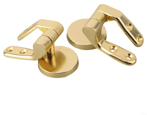 Besttoolifes Gold Toilet For Seat Hinges Spare Gold Replacement with Fittings,Toilet lid accessories, toilet lid hinges, replacement parts