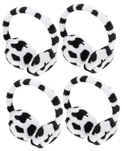 Holibanna 4 Pièces Cache-oreilles réglables thermique isolation jeux plein air cache-oreilles pour les femmes d'hiver cache-oreilles d'hiver à housse de auditive Peluche