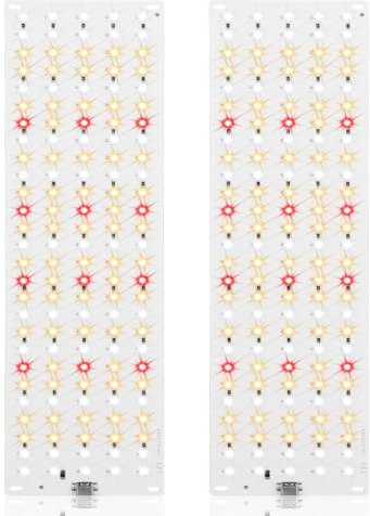 JKOKPMG 270 LED Lampe de culture à à spectre complet, pack de 2 lampes pour plantes, lampe de croissance pour plantes avec minuterie 3/9/12H, 10 types de luminosité pour plantes d'intérieur