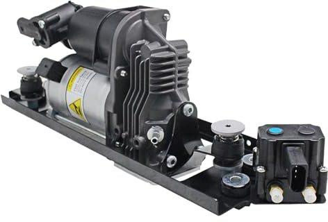 LUFASODERLING E61 Luftfederung Kompressor+Halterung+Ventilblock Kompatibel mit BMW 5er E61 Touring 520d 525d 530d 530xi 523i 520i 530i 545i 550i M5 37206792855 37206859714 37106785505 37106793778