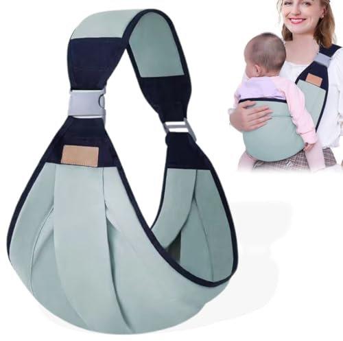 Fascia Porta Bebe, Fascia Porta Bambino Regolabile, Fascia Neonato Multifunzionale On the Go, Fascia per Neonati Traspirante, Marsupio Neonato 0-36 Mesi