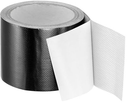 PATIKIL Awning Repair Tape 8m x 8cm Waterproof Canvas Tape High Adhesive Tear Repair Patch Kit for PVC Tarpaulin Tent Awning Fabric RV Sail Boat Cover, Black (3.15 x26.24ft)
