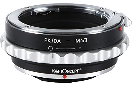 K&F Concept- Adaptateur d'objectif Compatible avec Les objectifs Pentax PK/DA K PK AF DA et Les appareils Photo Micro Four Thirds (M4/3)