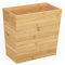 Woodluv Trash Can Slimline Waste Bin Paper Bin, Wastebasket Wooden Rubbish Trash Can for Home or Office