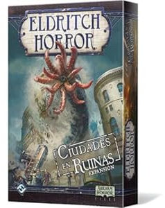 Fantasy Flight Games Eldritch Horror: Städte in Ruinen, Erweiterung, Kooperatives Brettspiel, 14 Jahre, 1 bis 8 Spieler, 2-4 Stunden pro Spiel