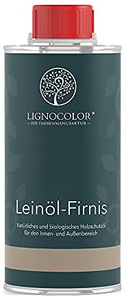 Lignocolor Leinölfirnis | Holzöl für den Innen- und Außenbereich | natürlicher Holzschutz (250ml, Natur)