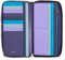 DUDU Portafoglio Donna Grande con Cerniera RFID in Pelle Nappa Zip Around 14 Tasche Porta Carte di credito e Portamonete Mauve