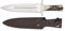 Cuchillo Mango Ciervo Total 37 cm para Caza, Pesca, Camping, Outdoor, Supervivencia y Bushcraft Albainox 32321 + Portabotellas de regalo