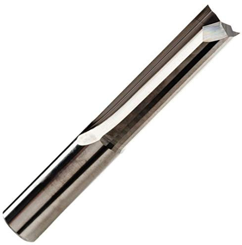 Rennie Tools - 4mm x 32mm Flute - Solid Carbide 2 Flute Straight Bit Router Cutter Plunge Endmill for Wood, MDF Etc