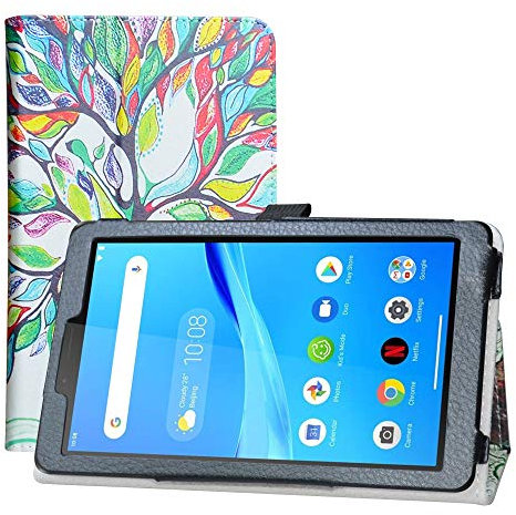 LFDZ Compatible with Lenovo Tab M7 Case,Slim Folio Folding Stand PU Leather Cover for 7 Lenovo M7 TB-7305F /Tab M7 (2nd Gen) /Tab M7 (3rd Gen) TB-7306F Tablet,Love tree