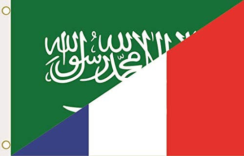 U24 Flagge Fahne Saudi Arabien-Frankreich 90 x 150 cm