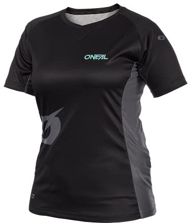O'NEAL | Mountainbike-Trikot | MTB Mountainbike DH Downhill FR Freeride | Atmungsaktives Material, Weiblicher Schnitt | Soul Women's Jersey | Damen | Schwarz | Größe L