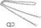 BEAULEGAN Kettenriemen f眉r Handtasche Schultertasche Crossbody Bag 130 cm lang mit verstellbarem Verschluss (Silber)