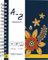 RNKVERLAG 46780 - Notizbuch mit Register A-Z „Orient Flowers“ in DIN A6 mit 48 Blatt 120 g/m², 1 Stück