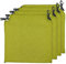 TIENDA EURASIA Pack 4 Cojines para Sillas de Terraza | Funda Lavable | Relleno Esponja | Estampados Lisos con 2 Cintas de Sujeción | 40 x 40 x 3 cm