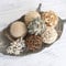 CIR OASES 6pcs 3.5inch Woven Wicker Rattan Balls Decorative Ball Twig Orbs Green Orbs Vase Bowl Filler for Tabletop Decoration (Brown) …