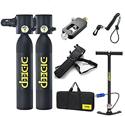 gotosee 0.5L nuevo mini equipo de buceo del tanque del oxígeno del equipo de 5 buceo oxígeno perfusión ciclo oxigenación