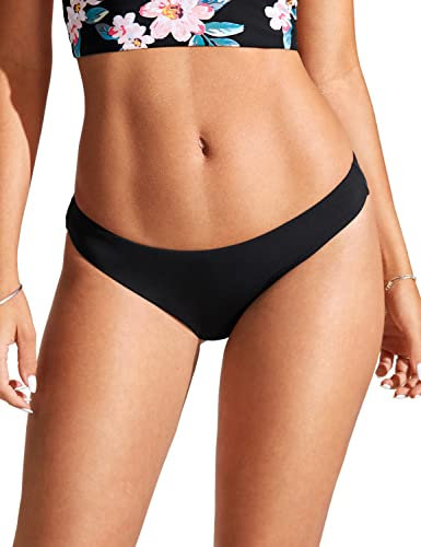 CRZ YOGA Damen Bikinihose Swim Beach Sports Bikini Bottom Sexy Badehose Schwarz 42