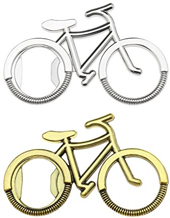 2 unids bicicleta abridor de botellas cerveza herramienta de apertura Gadget único bicicleta decoración bicicleta regalo para los amantes de la cerveza de los amantes de la bicicleta plata y bronce