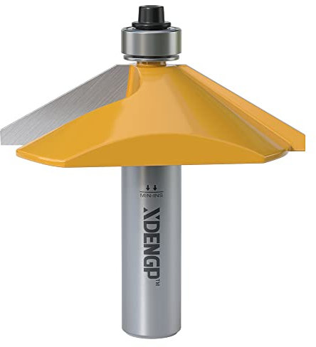 XDENGP 60 Degree Chamfer Router Bit 1/2 Inch Shank