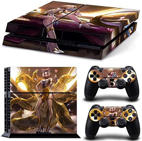 BUCEN Anime Für PS4 Skin Für Konsole Und Controller Vinyl-Aufkleber, Für PS4 Aufkleber Wrap Cover Skin Full Set Langlebig Kratzfest 19219 Kratzfest