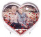Wanapix |Boule de Coeur Personnalisée | Boule à Neige Personnalisée avec Photo | Cadeau Original |Saint Valentin/l'anniversaire/Amoureux| Forme de cœur 4,5x9 cm