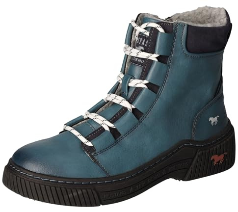 MUSTANG 1436605 879 Damen Schnürboot Synthetik blau
