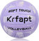 Krfapt Volleyball & Beachvolleyball Größe 5 Offiziell – Soft Touch Trainingsball für Outdoor/Indoor, Wasserfest mit Ripples Design(Purple)
