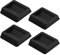 4 Stück rutschfest Möbeluntersetzer, Möbelräder Stopper, Gummi Rechteckig Stuhl Stopper, Rubber Furniture Coasters Wheels Stoppers, Klavieruntersetzer für Alle Böden und Räder, Sofas, Bett