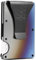 ROSSM Men's Wallet with RFID Protection - Men's Card Holder Made of Carbon Fibre and Metal with Money Clip and Elastic Band - RFID Wallet Men's Slim Wallet for Men, Burnt Gradient, Money Clip, Money