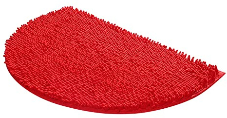 Badematte rutschfest,80X50cm Badteppiche Halbrund ultraweich Badezimmerteppiche Badteppich für Badezimmer Dusche Badewanne Teppiche Waschbar Badvorleger Duschmatten Badewannenmatten (C, 80X50CM)