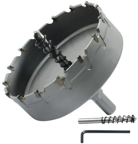 Luomorgo 90 mm Hartmetall-Lochsäge, robuster Lochschneider für Edelstahl-Legierung, Gusseisen
