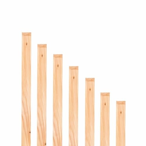 Mega Holz Zaunlatten Paket  Sylt 10 Stück aus Lärchenholz 140 cm Höhe Zaun Brett Zaunbrett Gartenzau Holzzaun