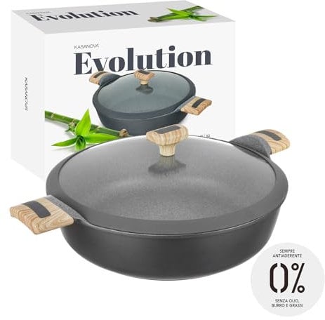 Poêle 32 cm avec couvercle Evolution