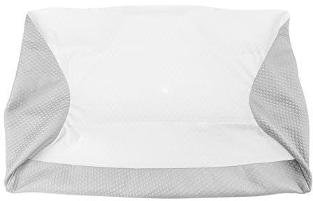 HOMCA Kühlender Kissenbezügen Waschbaren Ersatzkissenbezug Memory Foam Kopfkissen Bezug, Grau