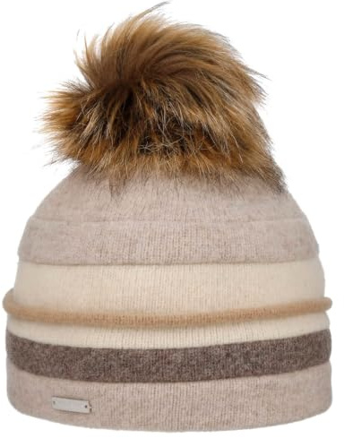 Seeberger Stavella Walkmütze Wollmütze Damenmütze Bommelmütze Damen - Made in Germany Winter Herbst-Winter