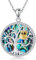 JERWLI Collier hibou en argent sterling 925 avec pendentif hiboux arbre de vie - Cadeau pour femme et fille, Ormeau