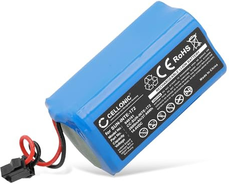 CELLONIC, Akku für Staubsauger kompatibel mit Tesvor S3, Simum 6, SUN-INTE-172, T8, S4 (14.4V, 2600mAh)