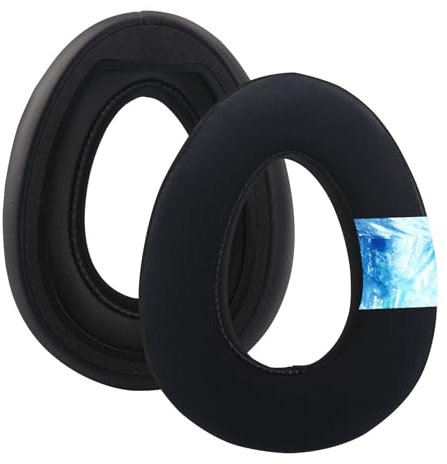 PXC 550 Kühlgel-Ohrpolster, Ersatz-Ohrpolster, kompatibel mit Sennheiser PXC 480 PXC 550 PXC 550-II MB 660 UC MB 660 MC Kopfhörern, hochdichter Memory-Schaum, Ohrmuscheln Abdeckung (schwarz)