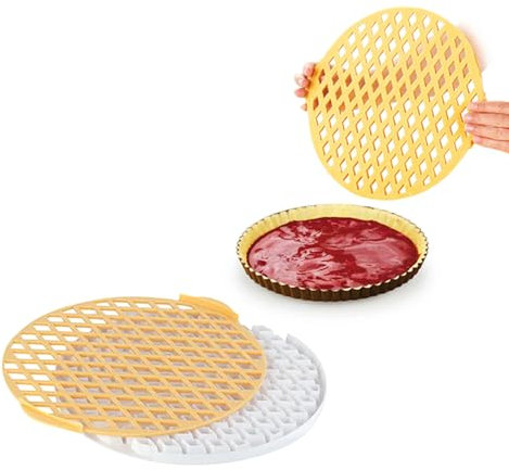 Avilia Stampo Crostata in ABS 30 cm – Reticolo Tagliapasta Leggero e Robusto, Ideale per Crostate con Marmellate o Cioccolato, Lavabile in Lavastoviglie, Facile da Usare e Perfetto per Pasticceria
