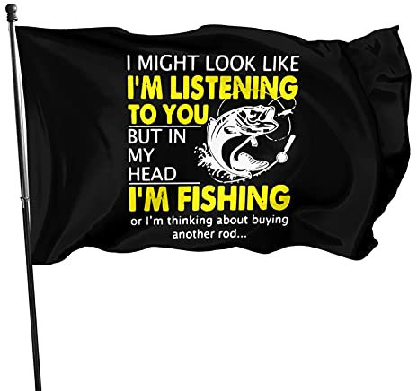 Es Könnte So Aussehen, Als Würde Ich Dir Zuhören Fahne Langlebig Parteifahne Lustige Flagge Für Porch Outdoor Lawn 90X150Cm