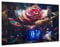 Gold Jigsaw Puzzles for Adults 4000 Jigsaw Puzzle Rose with Gift Box, Challenging Interactive Family Bonding Wooden PuzzleGame, Stress Relief Home Bedroom Art Decor Gifts for Women 87x140cm-z1251