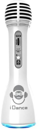 Microfono Bluetooth senza fili Karaoke Portatile Karaoke Microfono per Ragazzi Ragazze Altoparlante e Luci LED Batteria Ricaricabile Lunga Vita Dimensioni 25cm Pannello di Controllo Suono Forte per