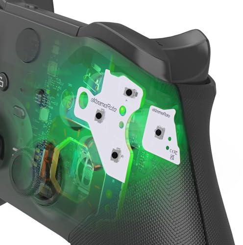 eXtremeRate ABXY Taktile Clicky Kit für Xbox Elite Series 2 Controller, Custom A B X Y Buttons Mausklick Clicky Flexkabel Upgrade Set für Xbox Elite Series 2-Core Gamepad-Leicht Version