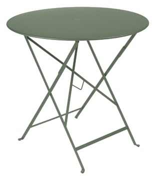 Fermob FE-BISTRO77 Bistrotisch Bereich 2026, Rund, Stahl, Kaktus, Ø 77 x H 74 cm, Klappbar, für den Außenbereich