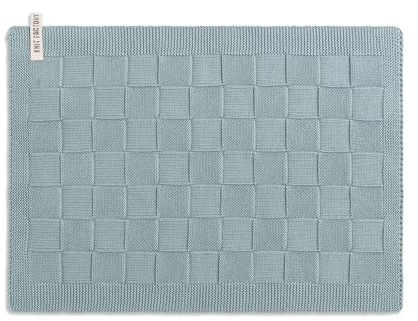 Knit Factory - Tischset Uni - Tischuntersetzer - Platzsets - Platzdeckchen - Tischmatte - Tischunterlage - Stone Green - Graugrün - 50x30 cm