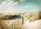 Forwall - Vlies Fototapete Strand Meer Ostsee Natur Dünen Landschaft 416x254 cm - Fototapeten - Tapeten - für Wohnzimmer Schlafzimmer - Vliestapete Wandtapete Tapete 3D Effekt- inkl. Kleister